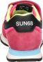 Sun68 Meisjes Ally Solid Nylon Teen Sneakers Pink Dames - Thumbnail 8