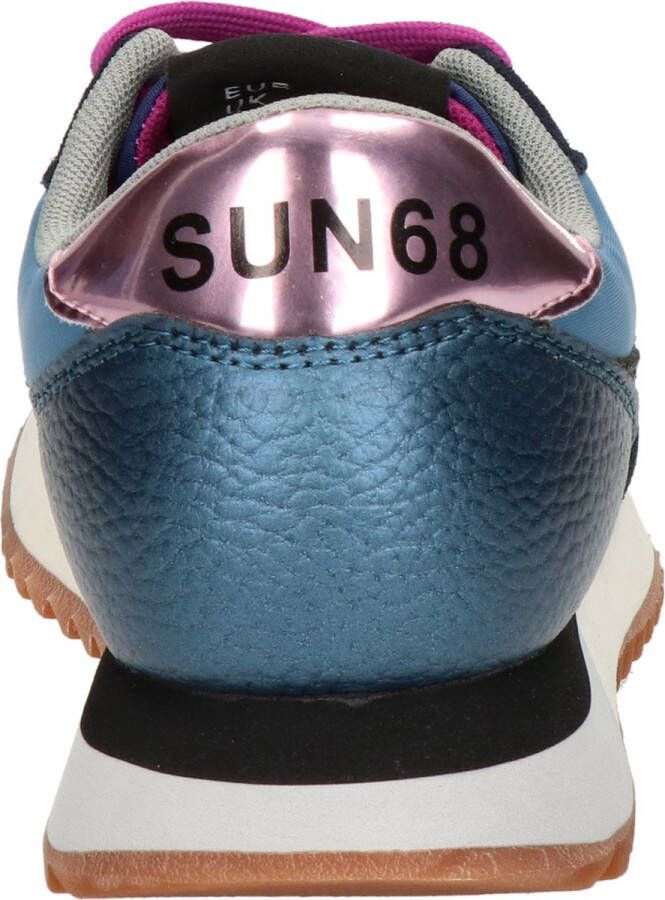 Sun 68 Sun68 Star girl Glitter dames sneaker Blauw multi