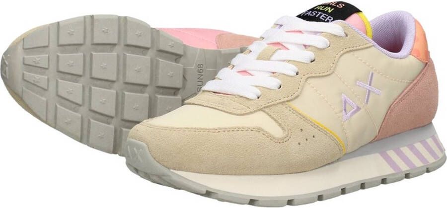 Sun68 Ally Candy Cane Lage sneakers Dames Beige