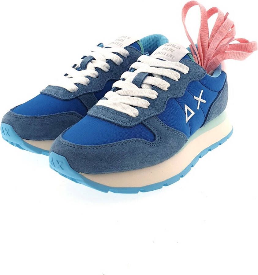 Sun68 Ally Solid Nylon Sneaker Vrouwen Blauw