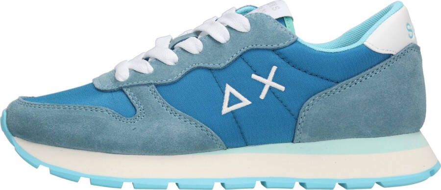 Sun68 Ally Solid Nylon Sneaker Vrouwen Blauw