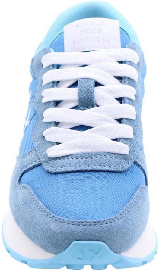 Sun68 Ally Solid Nylon Sneaker Vrouwen Blauw