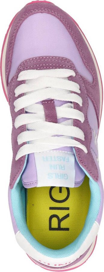 Sun68 Ally Solid Nylon Sneakers Laag Lila