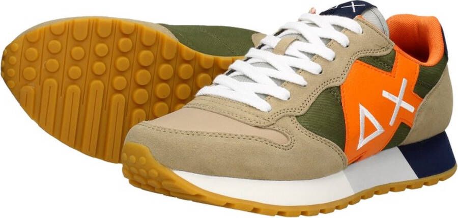 Sun68 Beige Sneakers Jaki Tricolors