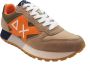 Sun68 Multicolor Hardloopschoen Jaki Tricolors Brown Heren - Thumbnail 13