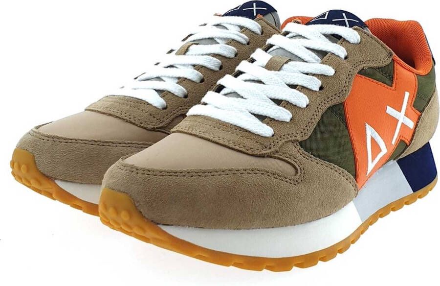 Sun68 Beige Sneakers Jaki Tricolors