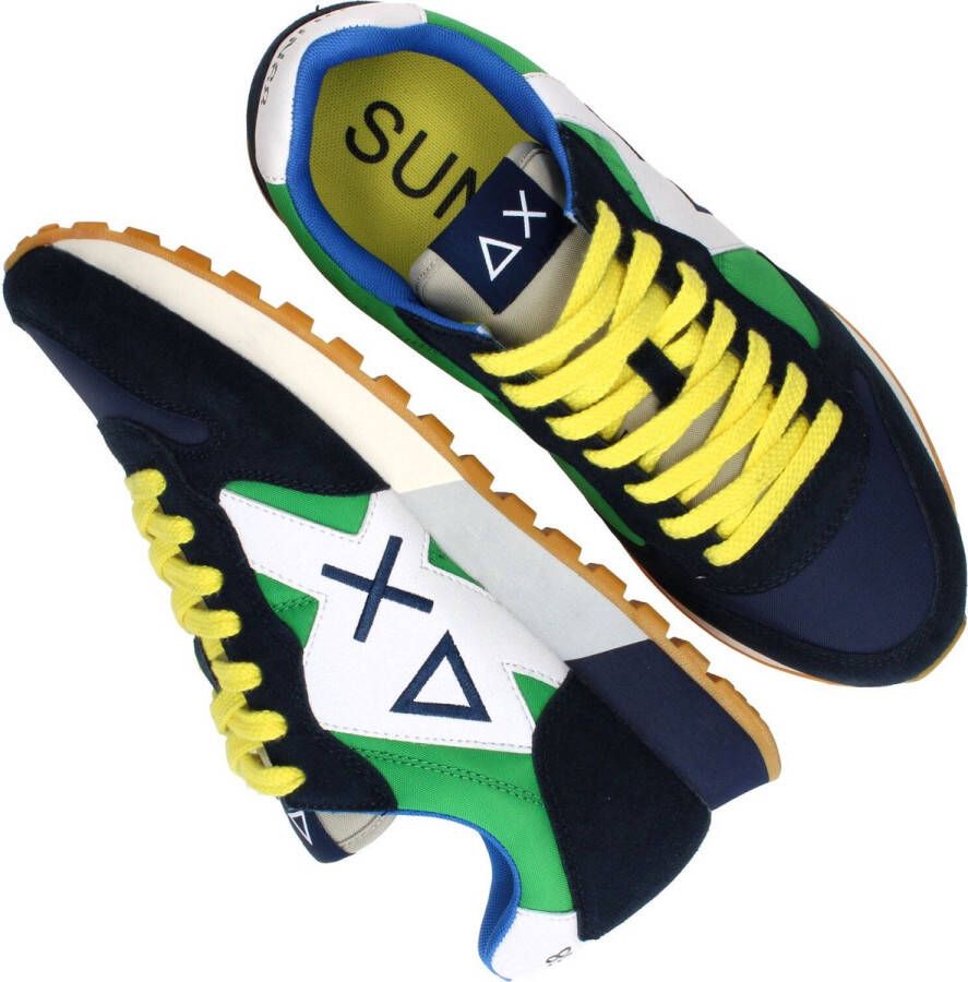 Sun68 Jaki Tricolors Sneaker Mannen Groen blauw - Foto 6