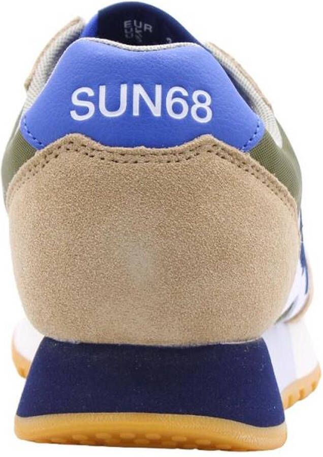 Sun68 Jaki Tricolors Sneaker Mannen Groen blauw beige