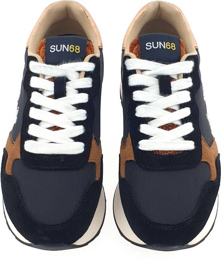 Sun68 Nylon Solid Sneaker met Geborduurd Logo Black Dames - Foto 6