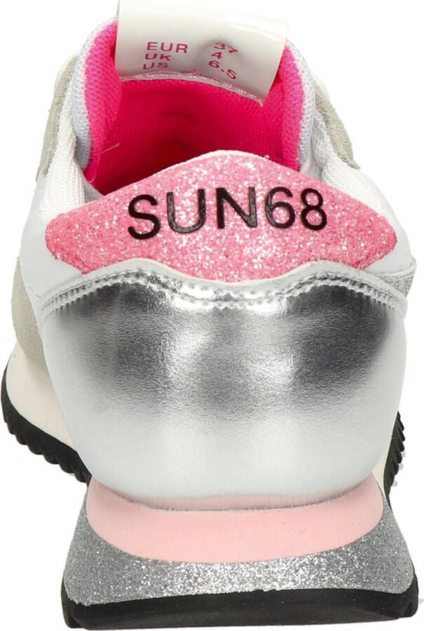 Sun68 Stargirl Glitter Lage sneakers Dames Wit