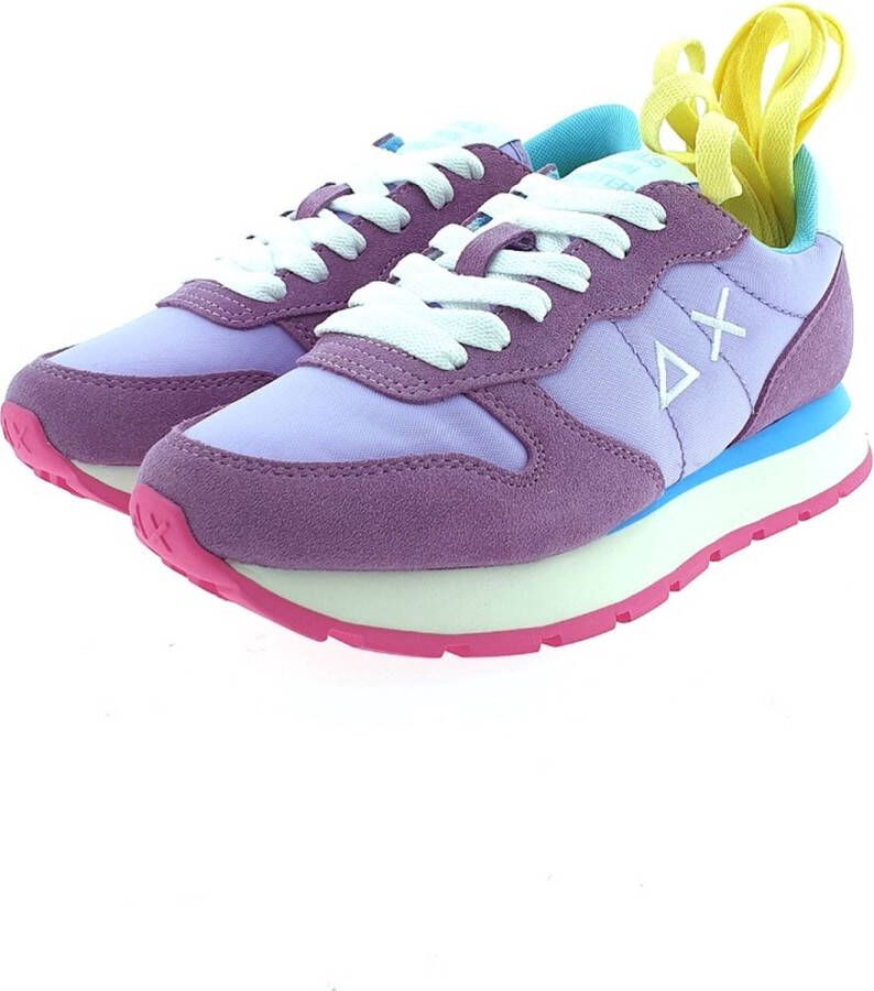 Sun68 Sun 68 Ally Solid Nylon dames sneaker Lila