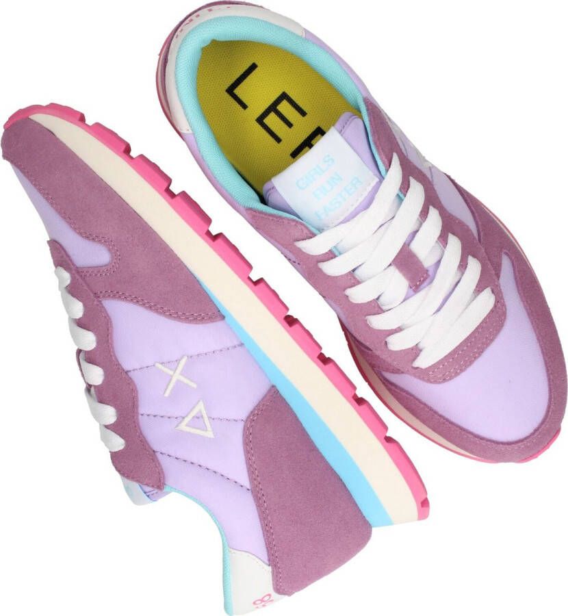 Sun68 Sun 68 Ally Solid Nylon dames sneaker Lila