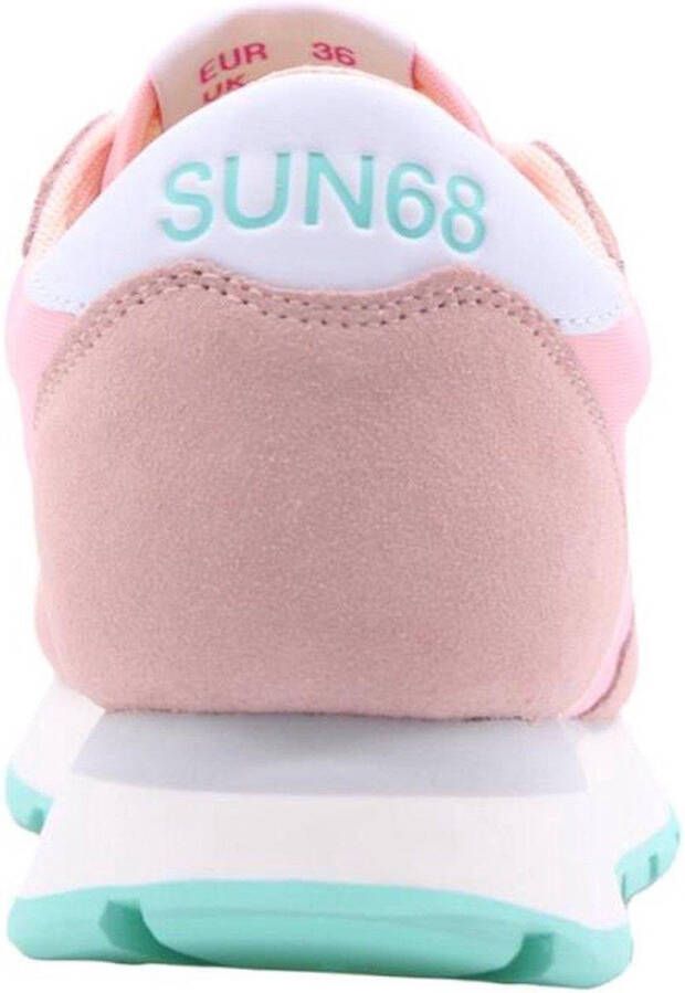 Sun68 Sun 68 Ally Solid Nylon dames sneaker Roze