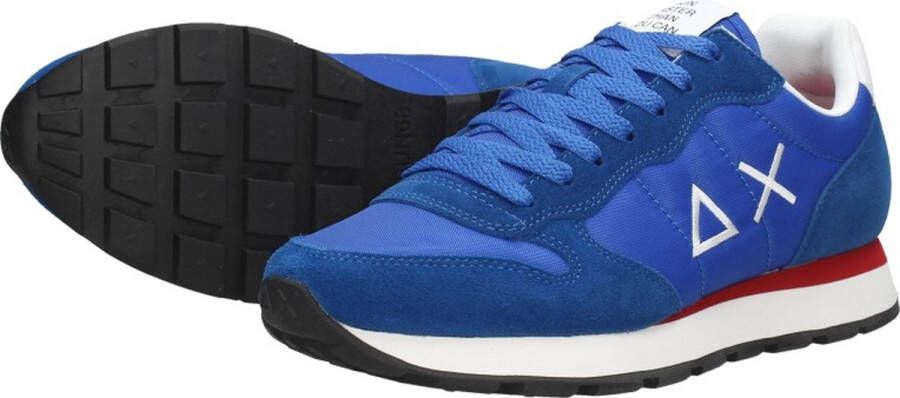 Sun68 Tom Solid Nylon Men Lage sneakers Heren Blauw