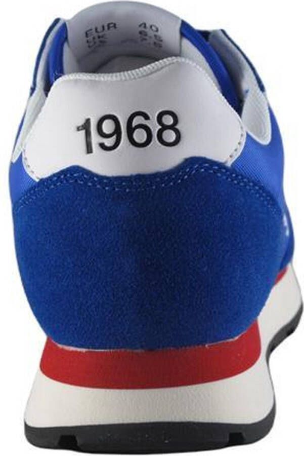 Sun68 Tom Solid Nylon Men Lage sneakers Heren Blauw
