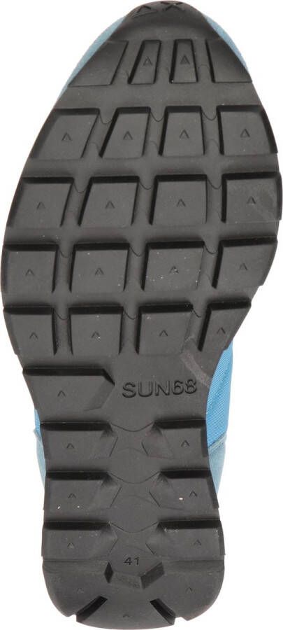 Sun68 Tom Solid Nylon Men Lage sneakers Heren Blauw