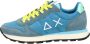 Sun68 Blauwe Solid Nylon Sneaker met Extra Veters Multicolor Heren - Thumbnail 14