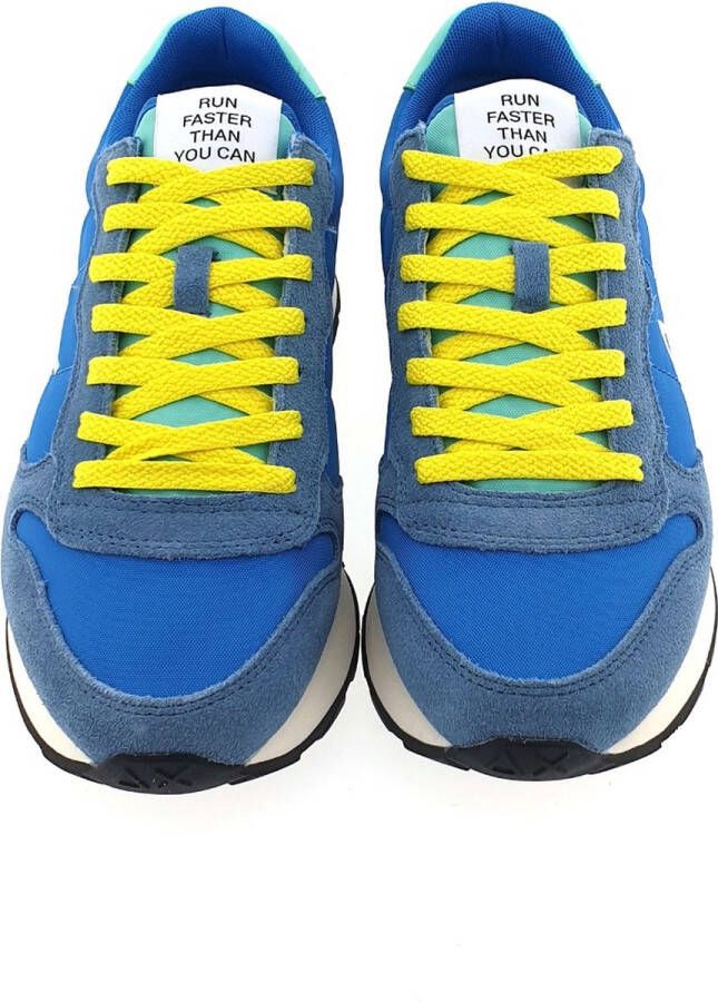 Sun68 Tom Solid Nylon Men Lage sneakers Heren Blauw