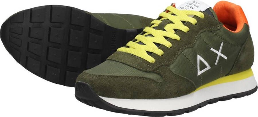 Sun68 Tom Solid Nylon Men Lage sneakers Heren Groen