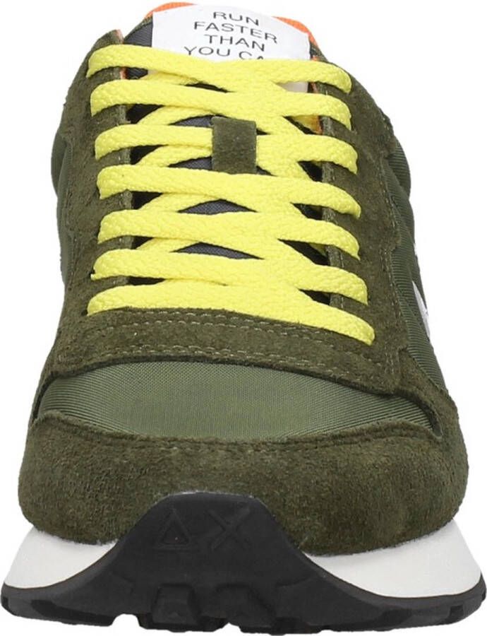 Sun68 Tom Solid Nylon Men Lage sneakers Heren Groen