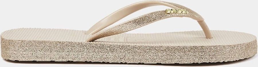 Sundek Flip Flop Dames Slipper Goud Glitter