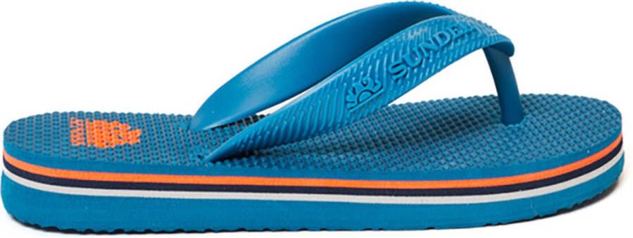 Sundek kids teenslippers barracuda blauw