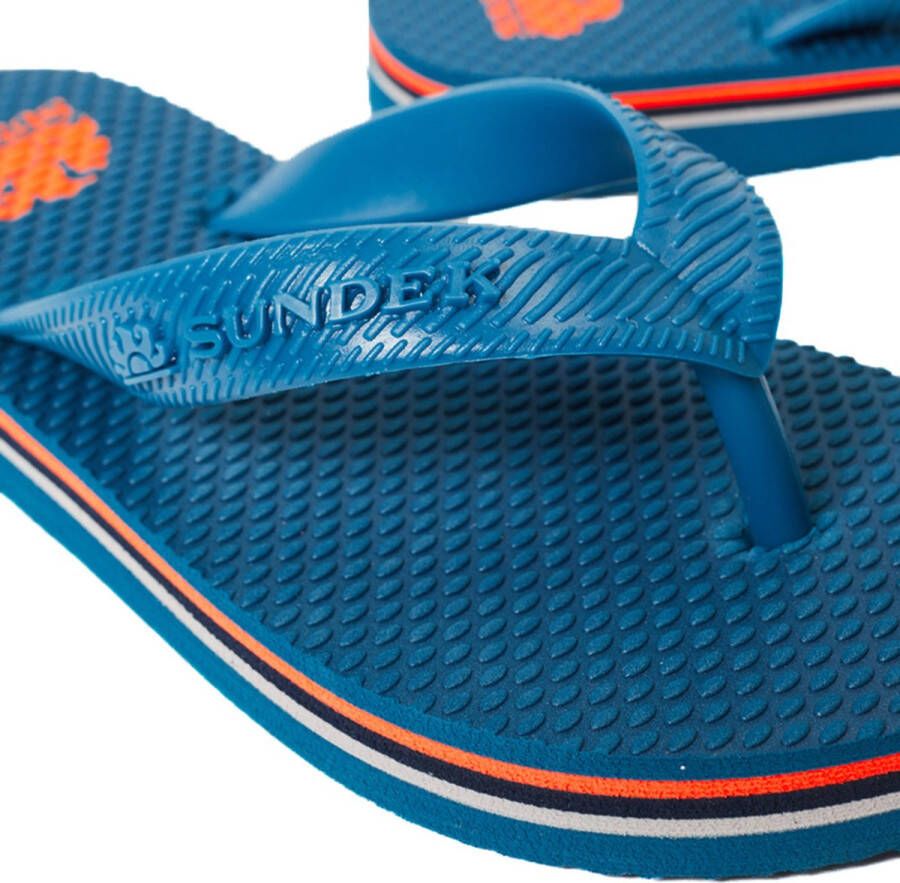 Sundek kids teenslippers barracuda blauw