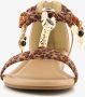Super Cracks Supercracks dames sandalen met luipaardprint Bruin - Thumbnail 5