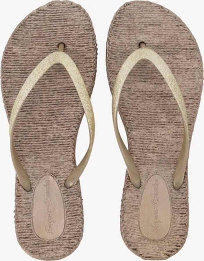 Super Cracks Teenslippers in goud voor Dames 705701–92 - Foto 9