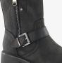 Super Cracks Supercracks gevoerde dames biker boots zwart - Thumbnail 6