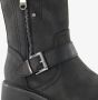 Super Cracks Supercracks gevoerde dames biker boots zwart - Thumbnail 5