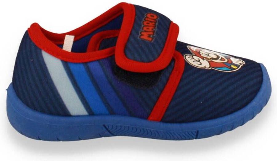 Super Mario Jongens Pantoffel Blauw