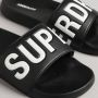 Superdry Code Core Vegan Pool Slide Heren Slippers Donkerblauw Wit - Thumbnail 9