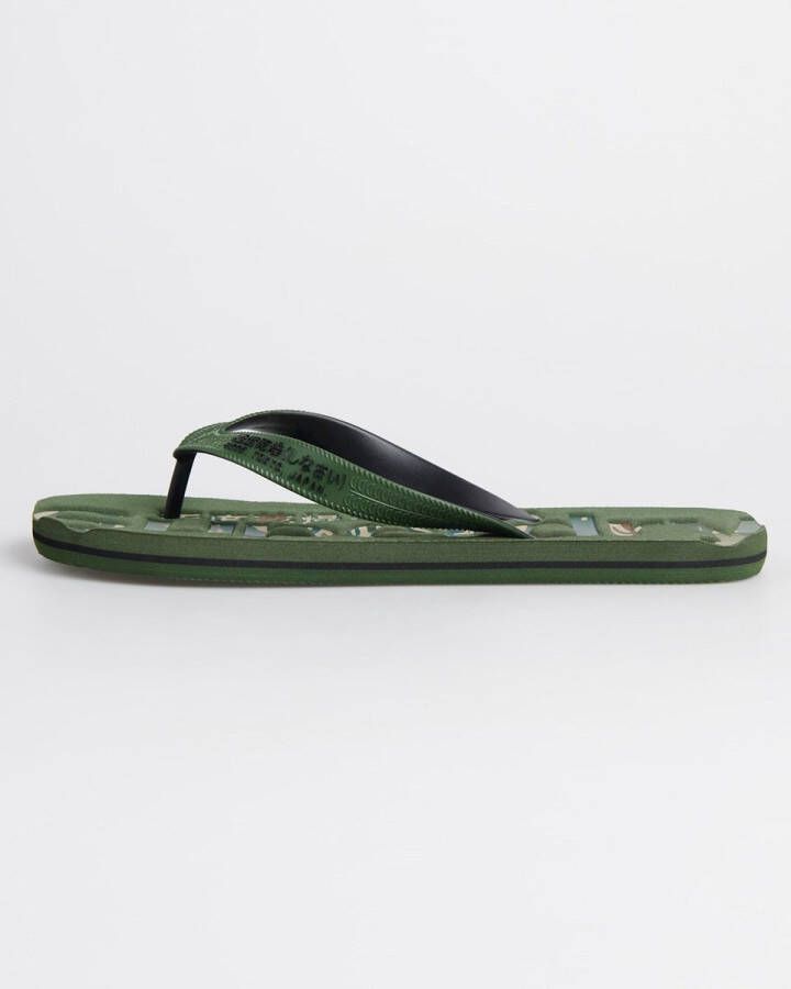 Superdry Scuba Infil Flip Flop Heren Slippers Olive Black