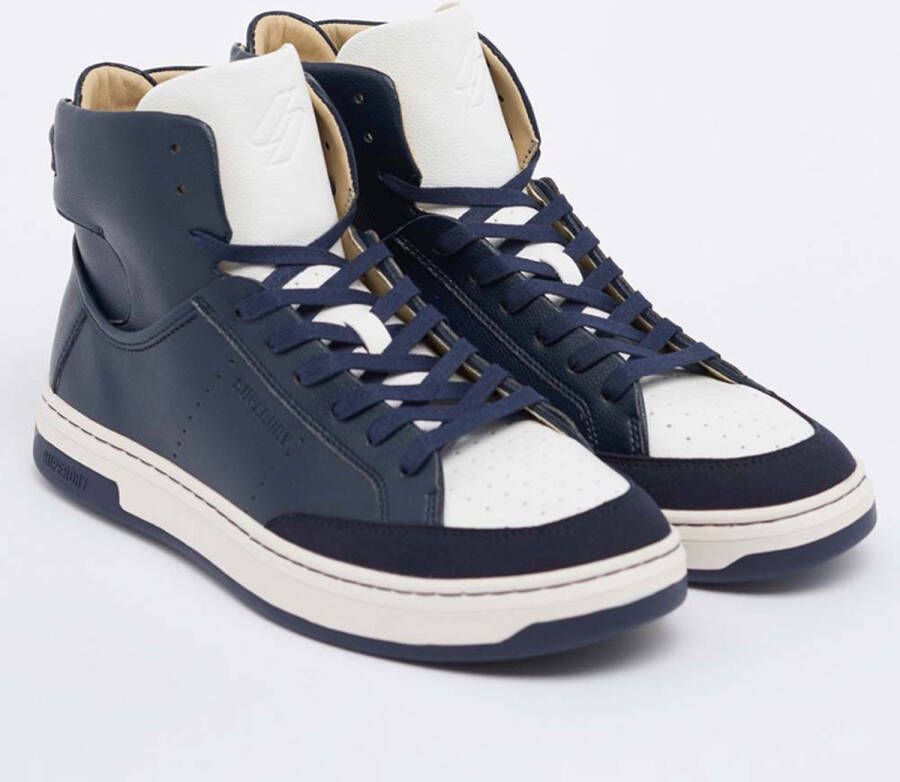 Superdry Vegan Basker Sport High Sneakers Heren Deep Navy - Foto 6