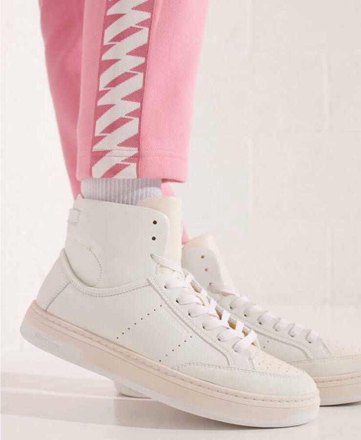 Superdry Vegan Basket Sport High Sneakers Dames White