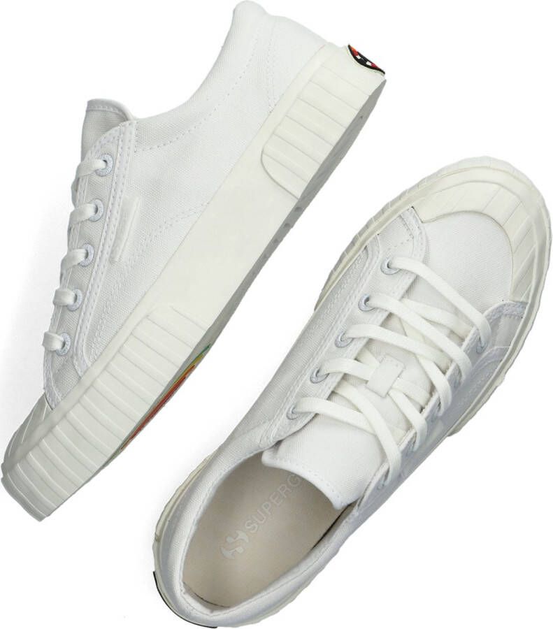 Superga 2630 Stripe Multi Logo Lage sneakers Dames Wit