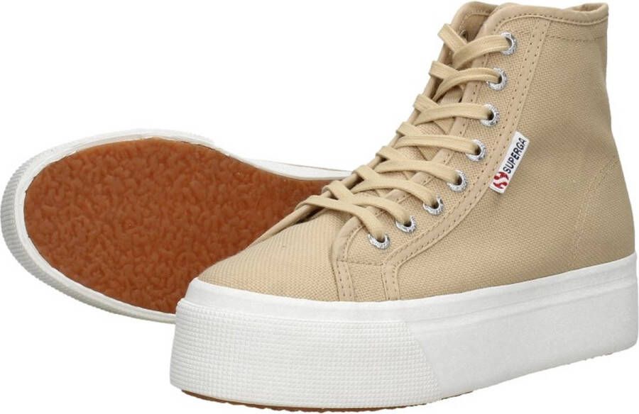 Superga 2708 Hi-Top Veterschoenen Hoog beige - Foto 3