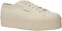 Superga 2790 Cotw Line Up And Down Lage sneakers Dames Beige - Thumbnail 9