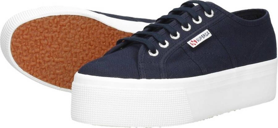 Superga 2790 Cotw Line Up And Down Lage sneakers Dames Blauw