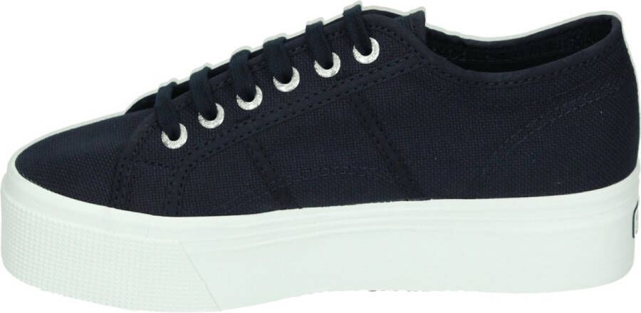 Superga 2790 Cotw Line Up And Down Lage sneakers Dames Blauw