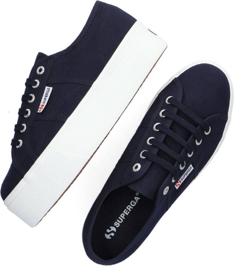 Superga 2790 Cotw Line Up And Down Lage sneakers Dames Blauw