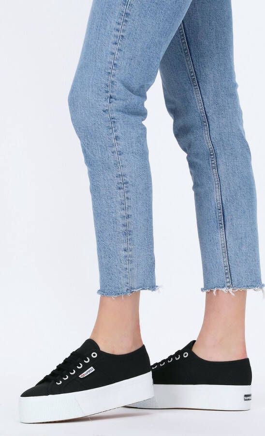 Superga 2790 Cotw Line Up And Down Lage sneakers Dames Zwart