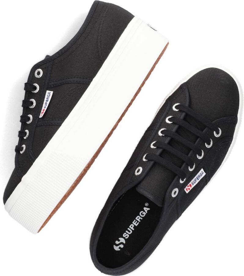 Superga 2790 Cotw Line Up And Down Lage sneakers Dames Zwart