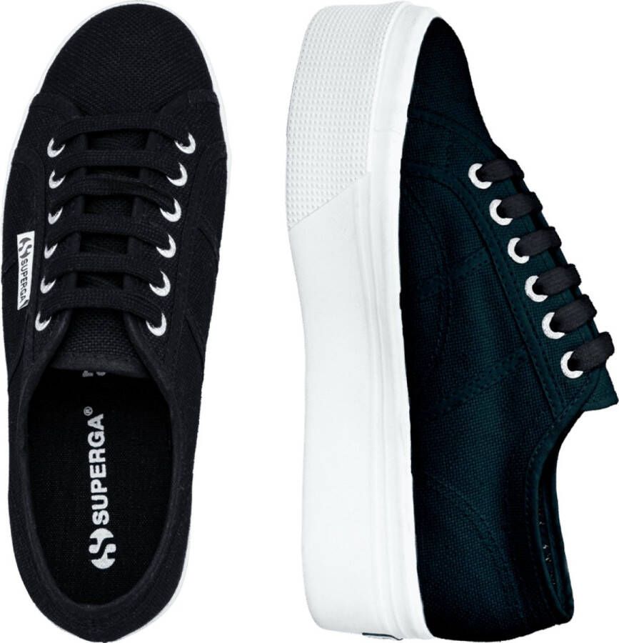 Superga 2790 Cotw Line Up And Down Lage sneakers Dames Zwart