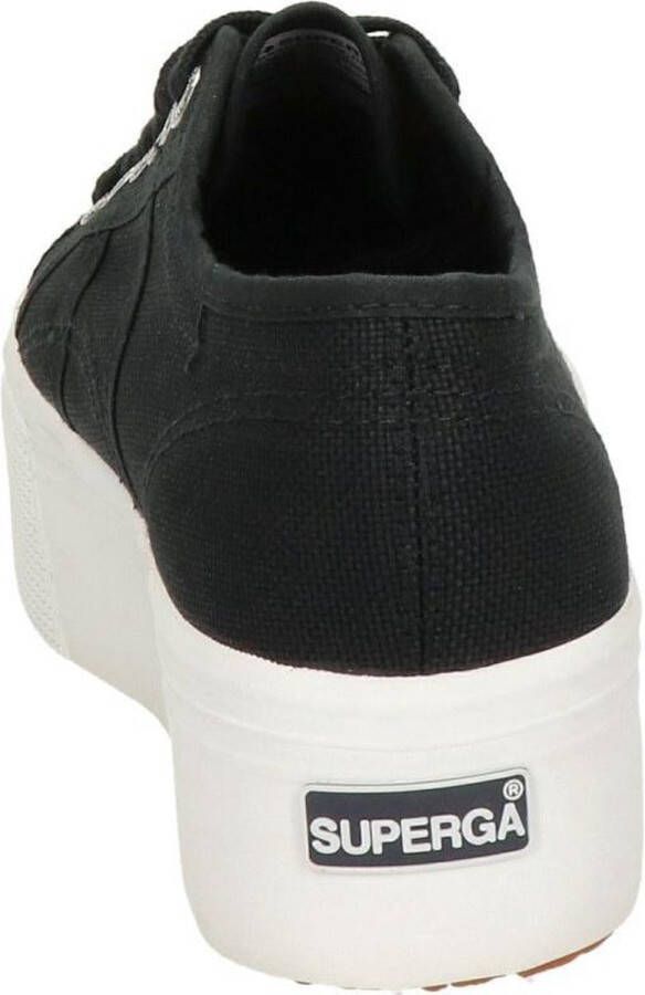 Superga 2790 dames platform sneaker Zwart