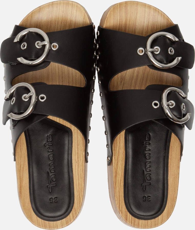 Tamaris Buckle Sandalen zwart Synthetisch Dames