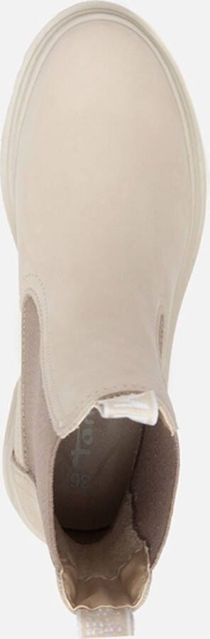 Tamaris Chelsea boots beige Leer