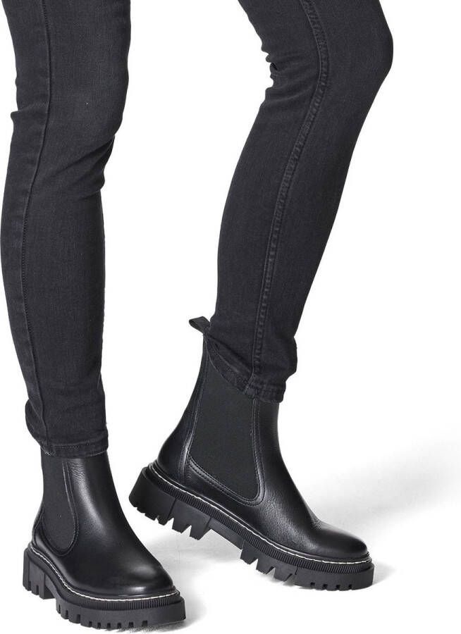Tamaris Chelsea boots zwart Leer 182223 Dames