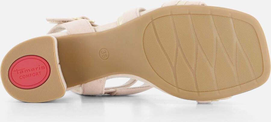 Tamaris Comfort Sandalen met hak beige Dames